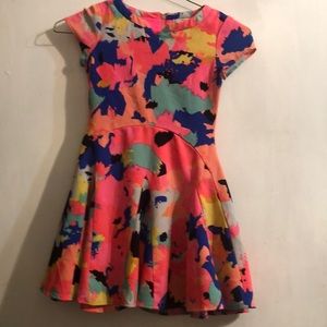 GB Girls full skirt dress in multiple bright colors. She can swirl in this one!